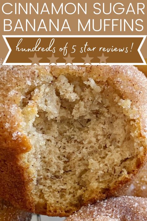 Made With Bananas, Banana And Cinnamon Muffins, Cinnamon Banana Bread Muffins, Recipe For Banana Muffins, Desserts To Make With Bananas, Banana No Bake Recipes, Desserts Made With Bananas, Dessert Recipes With Bananas, Banana Muffins Cinnamon