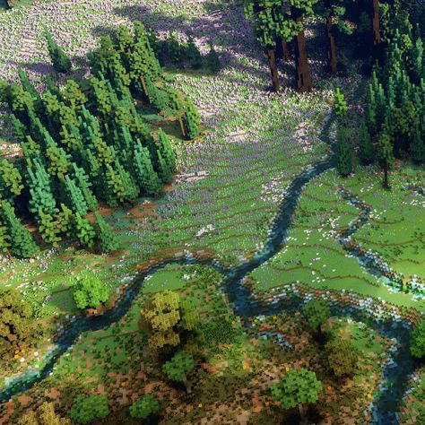 Well... here's some more terrain I guess... Made in WorldPainter. Shaders Used 📷 Bliss Shader #minecraft #minecraftpe #minecrafters #minecraftideas #minecraftbuild #minecrafthouse #minecraftbuilds #bedrock #minecraftjava Minecraft River Terraforming, Minecraft Custom Pine Tree, Minecraft Terrain Ideas, Minecraft Power Plant, Minecraft Custom Forest, Minecraft Plains Biome House, Butcher Minecraft, Minecraft Custom Terrain, Minecraft Terraforming Ideas