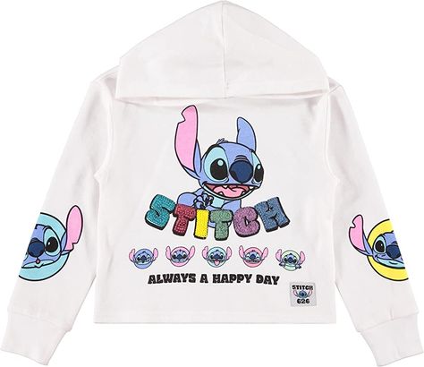 Stitch Outfits, Stitch Clothing, Disney Apparel, Lilo And Stitch Quotes, Disney Clothing, Light Blue Tie, Girls Hoodie, Princess Toys, 2000s Clothes