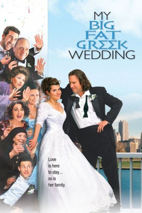 Andrea Martin, Nia Vardalos, My Big Fat Greek Wedding, Rita Wilson, John Corbett, Joey Fatone, Wedding Movies, Movies Worth Watching, Wedding Posters