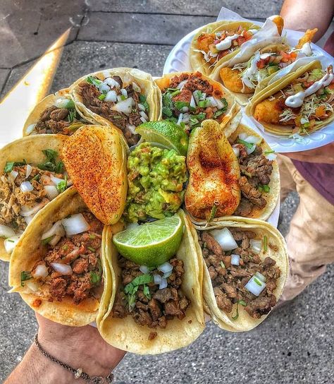 𝗕𝗔𝗝𝗔 𝗖𝗔𝗟𝗜 𝗙𝗶𝘀𝗵 & 𝗧𝗮𝗰𝗼𝘀 🥑 on Instagram: “🥑🌮 Make time for these meat tacos @bajacalifishandtacos TODAY! you can order online on our website for pick up and skip the…” Fire Food, Hispanic Food, Food Babe, Mexican Food Recipes Easy, Food Therapy, Food Drinks Dessert, Food Platters, Food Obsession, Cafe Food