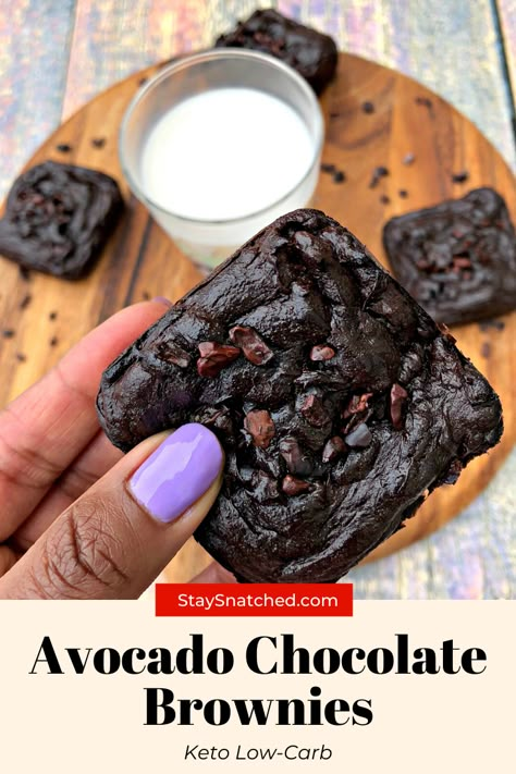 Keto Avocado Dessert, Keto Dessert Without Almond Flour, Keto Dessert No Almond Flour, Keto No Dairy, Keto Gourmet, Avocado Desserts, Keto Avocado Brownies, Avocado Recipes Dessert, Chocolate Avocado Cake