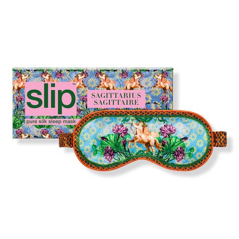 Zodiac Pure Silk Sleep Mask - ZODIAC SLEEP MASK SAGITTARIUSBenefitsDesigned to help you get your uninterrupted beauty sleep.FeaturesThe stars have aligned. Embark on a celestial slumber with Slip's Zodiac-inspired silk sleep masks.THE SLIPSILK DIFFERENCE: Slip pure silk products are made using slipsilk, developed and refined for over ten years to provide the ultimate combination of shine, thickness, softness and durability.Includes1 x Sagittarius Pure Silk Sleep Mask (3.3" x 8.1" / 8.5cm x 20.5cm) - Zodiac Pure Silk Sleep Mask Stuff To Get On Amazon, Sleep Mask Aesthetic, Self Care Kit Gift, Mystical Gifts, Girlfriend Christmas Gifts, Silk Products, Bday Wishlist, Mask Aesthetic, Gift Guide Women