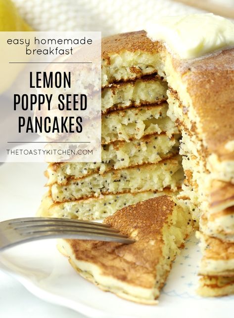 Lemon Chia Pancakes, Lemon Berry Poppy Seed Pancakes, November Meals, Cabin Meals, Poppyseed Pancakes, Lemon Poppy Seed Pancakes, Poppy Seed Pancakes, Pancakes Homemade, Bisquick Pancakes