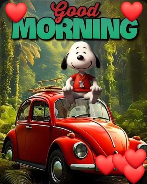 Snoopy Good Morning Car Pictures, Photos, and Images for Facebook, Tumblr, Pinterest, and Twitter Quotes Have A Great Day, Snoopy Good Morning, Beautiful Good Morning Quotes, Good Morning Pics, Good Morning Cartoon, Good Morning Snoopy, Quotes Facebook, Beautiful Good Morning, Good Morning Funny Pictures