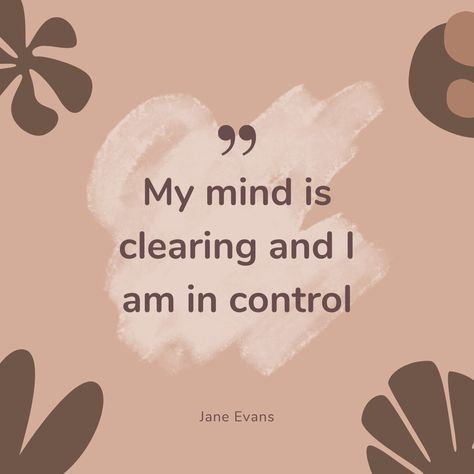 Clear Mind Affirmations, I Am In Control Affirmations, I Am In Control Of My Life, Clear Mind Quotes, Im In Control, 2025 Manifestation, Vision Manifestation, I Am In Control, Hustle Quotes Motivation