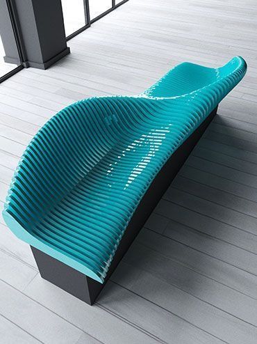 Parametric Bench, Geometric Furniture Design, Geometric Furniture, Diy Furniture Videos, Wood Wall Design, Sculptural Furniture, Cnc Furniture, Futuristic Furniture, Parametric Design