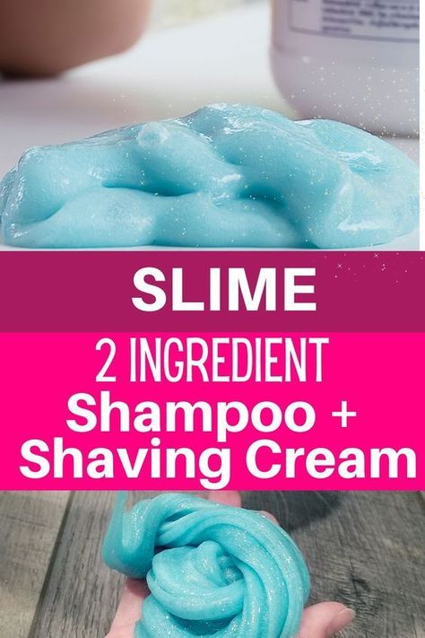 Slime Recipe Shaving Cream, Shaving Cream Activities For Kids, Shaving Cream Slime Recipe, Shampoo Slime, Flour Slime, Slime With Shampoo, Slime With Shaving Cream, Borax Slime Recipe, Slime Recipe Kids