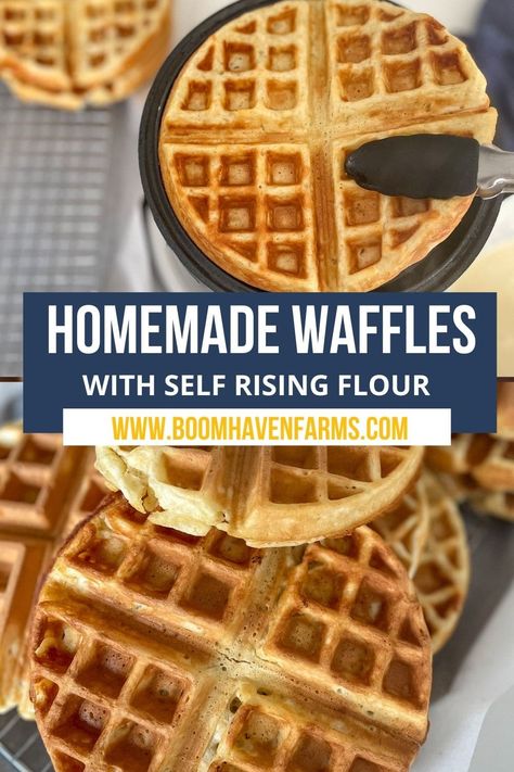 Waffle Recipe Self Rising Flour, Einkorn Waffles, Waffle Mix Recipes, Best Waffle Recipe, Friendship Bread Recipe, Homemade Breakfast Recipes, Friendship Bread Starter, Einkorn Recipes, Blueberry Pancakes Recipe