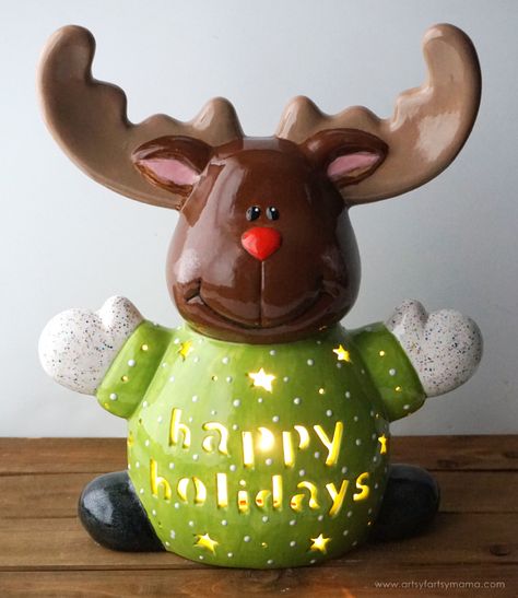 Paint your own Custom Name Carved Reindeer at As You Wish to bring a touch of merriment to your holiday decorations! #pottery #christmas #crafts #ChristmasDecor #holidays #asyouwish Reindeer Pottery, Paint Christmas Ornaments, Christmas Pottery, Pottery Christmas, Reindeer Head, Decor Pottery, Pottery Ceramics, Pottery Painting, Community Board