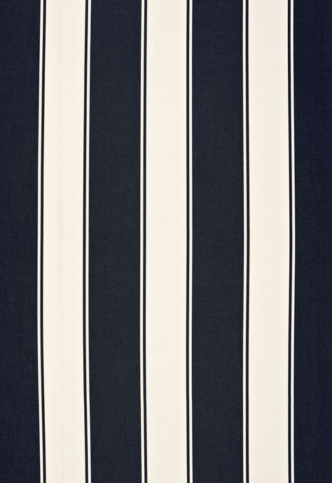 Fabric | Cannes Awning Stripe in Denim | Schumacher Fabric Texture Pattern, Fabric Awning, Stripes Pattern Design, Schumacher Fabric, Striped Blankets, Black And White Background, Black And White Decor, Black And White Fabric, Stripes Texture