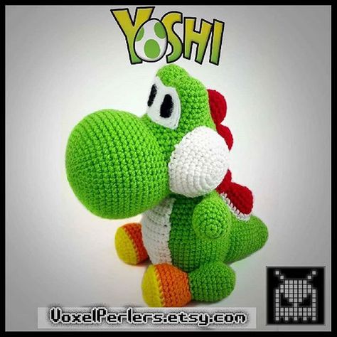 Amiibo Display, Yoshi Plush, Action Figure Display, Mario Luigi, Crochet Plush, Sewing Toys, Unique Crochet, Bath Toys, Nursery Ideas