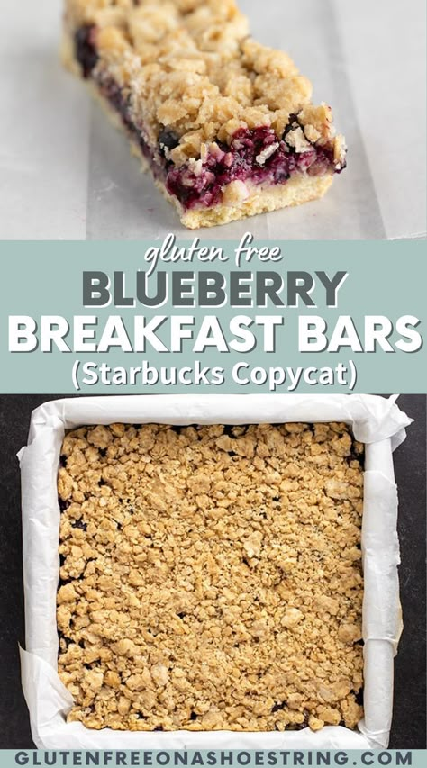 Blueberry Gluten Free, Blueberry Breakfast Bars, Blueberry Oat Bars, Gluten Free Breakfast Bars, Breakfast Bars Healthy, Breakfast Bars Recipe, Dessert Sans Gluten, Blueberry Season, Gf Breakfast