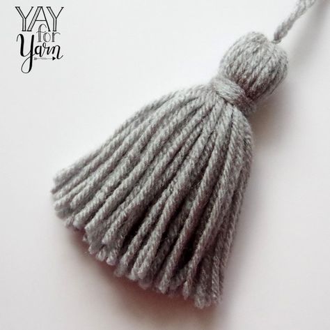 How to Make Yarn Tassels | Yay For Yarn Tassels Diy Tutorials, Tassel Making, Tassels Tutorials, Yarn Tassel, Farmhouse Beads, Tassel Crafts, How To Make Tassels, Crocheted Blanket, Pola Amigurumi