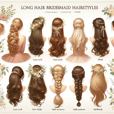 Hairstyles For Long Hair For Bridesmaids, All Up Hairstyles Wedding, Modern Hairdo Wedding, Wedding Hairstyle Bridesmaids, Brunnete Hairstyle Wedding, Hairstyle For Wedding Long Hair, Wedding Hairdos For Long Hair Bridesmaid, Very Very Long Hair, Brides Maid Hair Styles