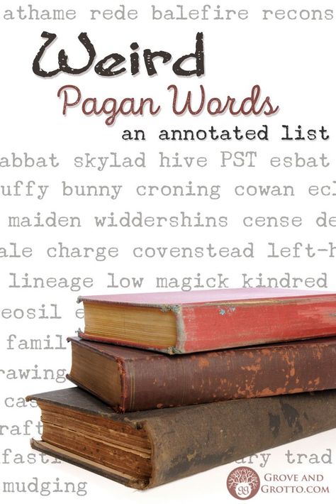 Weird Pagan words: An annotated list Faery Magick, Obscure Words, Unfamiliar Words, Herbs List, Witch Board, Which Witch, Weird Words, Words And Phrases, Wiccan Spells