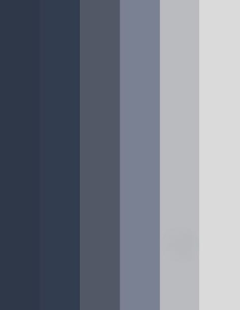 Blue Gray Color Palette Blue And Grey Lounge Ideas, Dark Grey And Navy Living Room, Gray And Navy Bedroom Ideas, Navy Blue Color Palette Living Room, Small Navy Living Room, Blue Grey Black Colour Palette, Dark Blue And Gray Living Room, Navy And Silver Living Room, Blue And Grey Palette