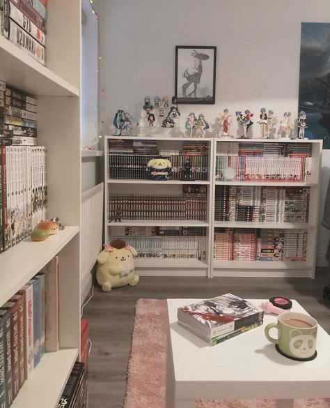 Bilik Idaman, Otaku Room, Pinterest Room Decor, Study Room Decor, Cute Room Ideas, Gamer Room, Aesthetic Rooms, Pretty Room, Dreamy Room