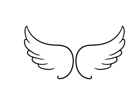 How to Draw Angel Wings: Easy Step-by-Step Angel Wings Drawing Cute Angel Drawing Easy, Drawings Of Angel Wings, Simple Angel Wings Drawing, Wings Angel Drawing, How To Draw Angel Wings Easy, Easy Wings Drawing, Angel Doodle Simple, How To Draw Angel Wings Step By Step, Angle Wings Draw