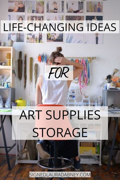 More Art Supplies Storage Ideas, Art Studio Storage, Art Supplies List, Small Art Studio, Travel Art Kit, Art Studio Space, Art Studio Organization, Art Supplies Storage, Art Studio Room