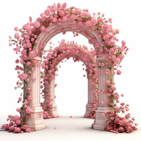 Wedding Flowers Hanging, Arch Wedding Decoration, Flower Wedding Arch, Flower Wall Hanging Decor, Room Hanging Decor, Wedding Illustration Card, Flowers Arch, Diy Paper Wall Hanging, Wedding Png