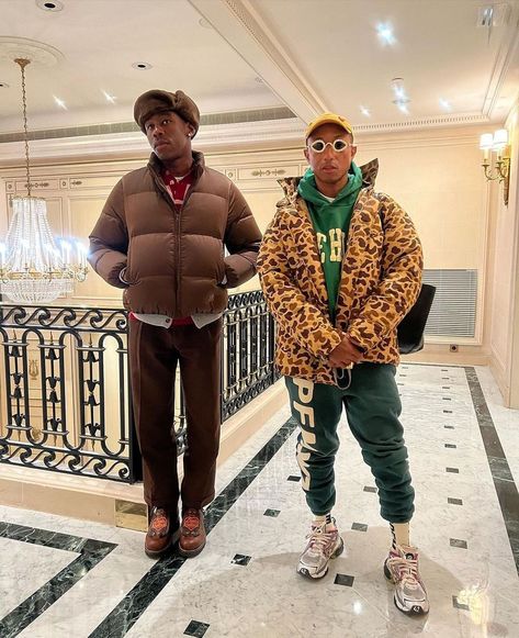 COMPLEX on Instagram: “@feliciathegoat and @pharrell at Virgil Abloh’s final Louis Vuitton show. 🤍” Tyler The Creator Fashion, Tyler The Creator Outfits, Foto Glamour, Street Fashion Men Streetwear, Tyler The Creator, Streetwear Men Outfits, Pharrell Williams, Mens Streetwear, Outfits Aesthetic