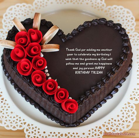 Write Name On The Most Romantic Heart Birthday Cake Cake Name Edit, Birthday Cake Hd, Chocolate Cake Images, Happy Birthday Chocolate Cake, Heart Birthday Cake, Birthday Cake Writing, Happy Birthday Cake Photo, Happy Anniversary Cakes, Happy Birthday Cake Pictures