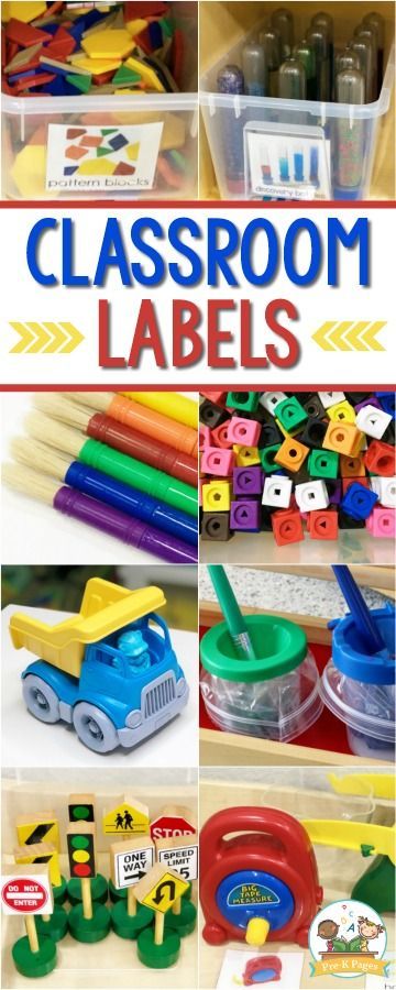 Printable and Editable Classroom Labels for Preschool. Quickly and easily add labels to your classroom center tubs! #preschool #prek #prekpages Tk Centers, Preschool Center Labels, Preschool Classroom Labels, Classroom Labels Printables, Classroom Areas, Classroom Organizer, Classroom Organization Labels, Trendy Classroom, Preschool Labels