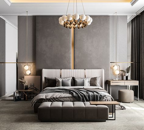 Contemporary Bedroom Design Luxury, Contemporary Bedroom Interior Design, Luxurious Beds, Contemporary Modern Bedroom, Contemporary Bed Design, Luxury Bed Design, Bedroom Concept, Bed Back Design, Contemporary Bedroom Design