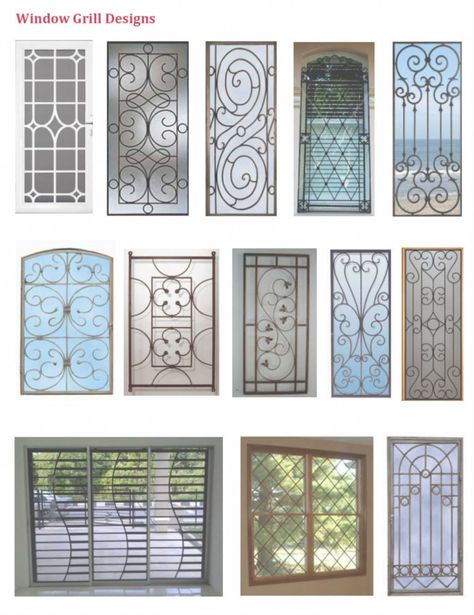 Beautiful Window Grill Design Ideas For Attractive Look - Engineering Discoveries Window Grill Design Modern Ideas Home, Security Door Design, Steel Grill Design, Iron Window Grill, Modern Window Grill, Grill Designs, Home Window Grill Design, Window Grill Design Modern, House Window Design