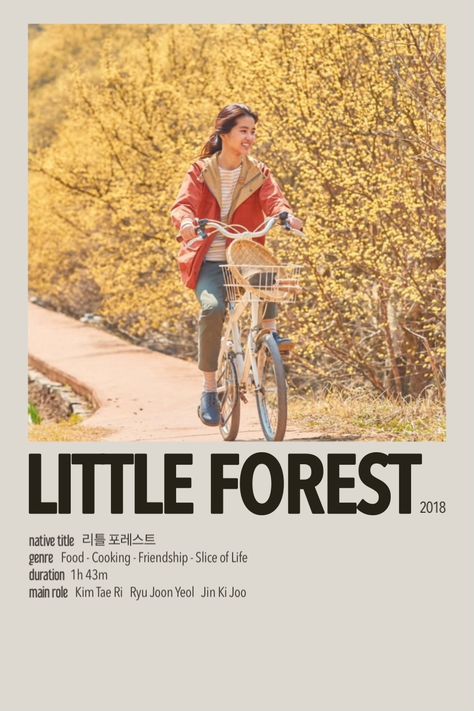 Little Forest Movie Aesthetic, Forest Kdrama, Little Forest Movie, Into The Forest Movie, Film Recommendations, Movies To Watch Teenagers, Little Forest, Korean Drama Series, New Movies To Watch