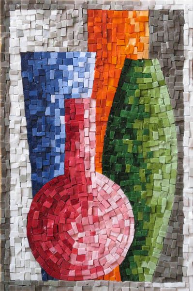 vier.vasen | Flickr - Photo Sharing! Paper Mosaic, Mosaic Art Projects, Mosaic Tile Art, Mosaic Stained, Collage Art Projects, Paper Collage Art, Glass Mosaic Art, Mosaic Artwork, Elementary Art Projects