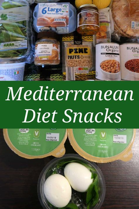 Mediterranean Snack Ideas – the best delicious foods for easy snacks that you can include in a Mediterranean Diet. With a video talking you through some of the snacks I keep to hand. Snacks On Mediterranean Diet, Mediterranean Snacks Ideas On The Go, Meditterean Snacks, Snacks For Mediterranean Diet, Mediterranean Diet Shopping List Aldi, Mediterranean Diet Snack Recipes, Easy Mediterranean Diet Snacks, Mediterranean Diet Store Bought Snacks, Mediterranean Diet Shopping List Simple