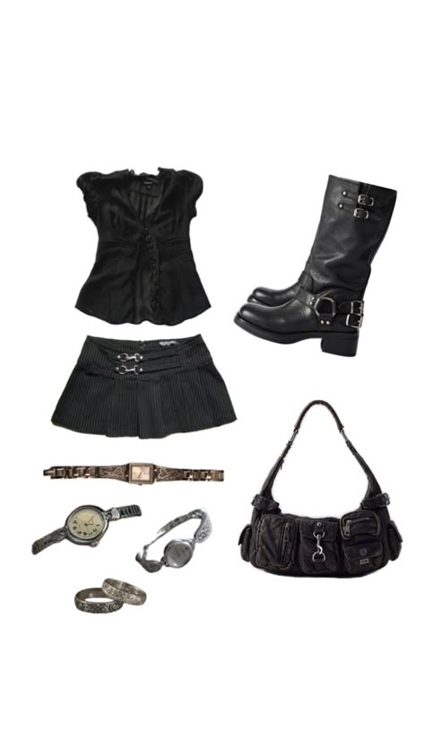 rockstar girlfriend aesthetic Rockstar Aesthetic Outfits, Rockstar Girlfriend Aesthetic, Girlfriend Clothes, Girlfriend Aesthetic, Rock Star Outfit, Rockstar Girlfriend, Rockstar Aesthetic, Aesthetic Fits, Y2k Outfits