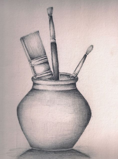 Shading Sketches, Sketches Shading, Still Life Pencil Shading, Easy Still Life Drawing, Shading Ideas, Simple Sketching, Sketch Shading, Easy Pencil Drawings, Still Life Sketch