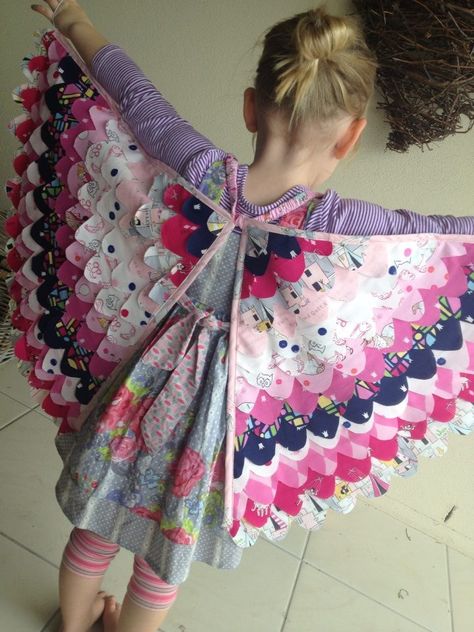 Fabric Wings, Fabric Butterfly, Sew Ins, Kids Dress Up, Bird Wings, Sarah Jane, Mixing Fabrics, Sewing For Kids, Baby Sewing