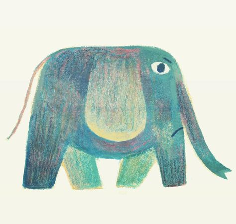 Matt Forsythe, Simple Art Drawings, Book Illustration Layout, Elephant Illustration, Elephant Drawing, Childrens Books Illustrations, Different Art Styles, Chalk Drawings, Amazing Drawings