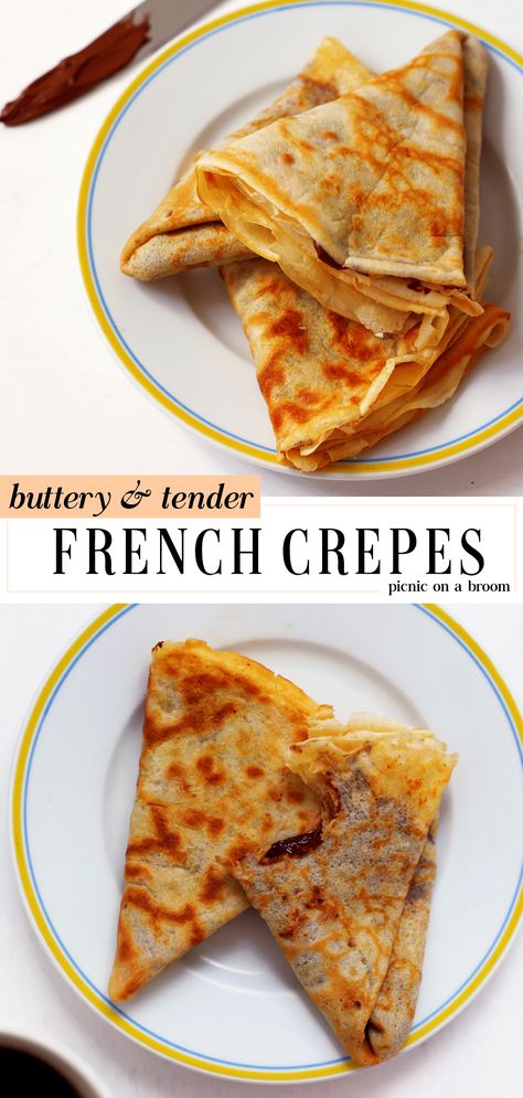 Crepe Station, Crepe Batter, How To Make Crepe, French Crepes, French Breakfast, Brunch Food, Crepe Recipes, Beer Batter, A Broom