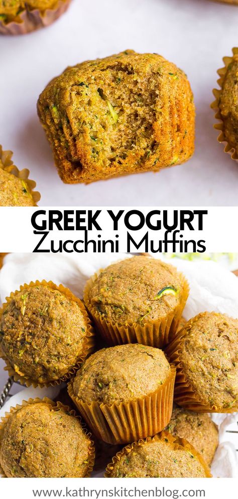 Healthy Zucchini Muffins are fluffy, moist, packed with warm flavors, and loaded with tons of zucchini (kid’s won’t even know it’s in there). Made with wholesome ingredients and makes the perfect snack or breakfast treat! Baby Zucchini Muffins, Toddler Zucchini Muffins, Protein Zucchini Muffins, Healthy Zucchini Muffins, Pumpkin Zucchini Muffins, Carrot Zucchini Muffins, Zucchini Muffins Healthy, Greek Yogurt Muffins, Baking Recipes Healthy