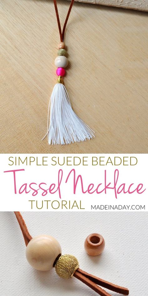 Diy Boho Earrings, Diy Tassel Necklace, Tassels Tutorials, Boho Jewellery Necklaces, Tassel Necklace Boho, Beaded Tassel Necklace, Geode Earrings, Diy Tassel, Necklace Tutorial