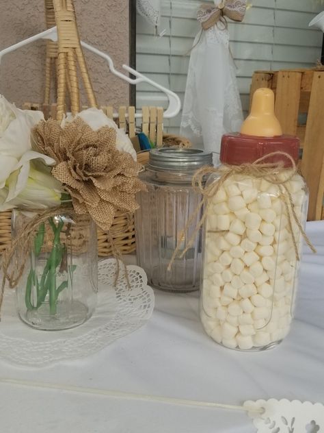 Guess how many marshmallows bottle. Guess How Many Marshmallows In The Jar, Baby Shower Guess How Many In A Jar, Guess How Many In A Jar, Stone Shower, Bloom Baby, Christmas Baby Shower, The Jar, Mini Marshmallows, Baby Sprinkle