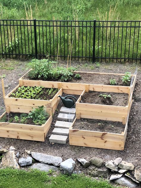 Raised Tiered Garden Beds, Step Garden, Sloped Backyard Landscaping, Raised Bed Garden, Small Backyard Landscaping Ideas, Diy Raised Garden, Backyard Vegetable Gardens, Sloped Garden, Diy Backyard Landscaping