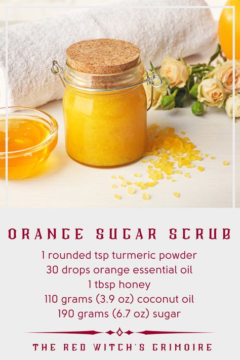 Orange Body Scrub Diy, Turmeric Sugar Scrub Recipe, Turmeric Sugar Scrub Diy, Turmeric Body Scrub Diy, Turmeric Bath, Orange Body Scrub, Orange Sugar Scrub, Orange Scrub, Turmeric Body Scrub