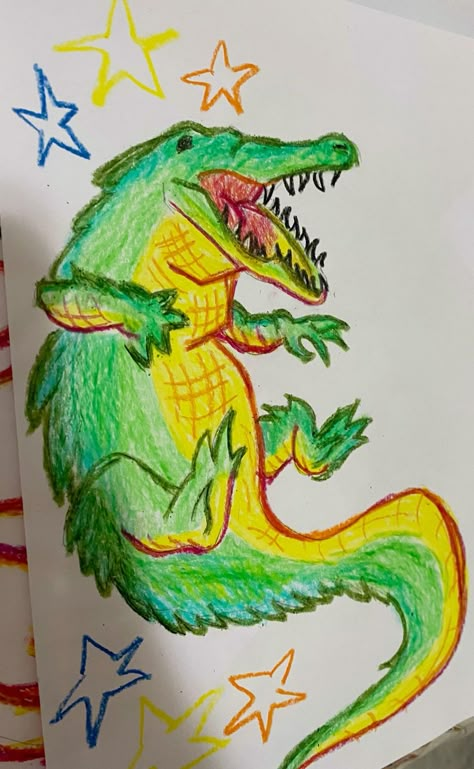 Drawings For Painting Sketch, Animals As Food Art, Acrylic Marker Art Ideas Simple, Dinasour Drawing Simple, Funky Art Inspiration, Sharpie Art Doodles, Drawing Ideas For Sketchbook, Drawing Inspo Aesthetic, Easy Colored Pencil Drawing