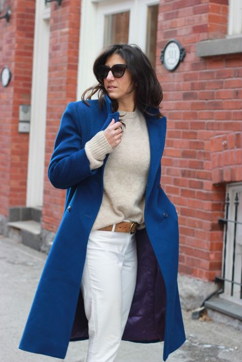 Royal blue coat  Winter outfit Blue Coatigan Outfit, Cobalt Blue Coat Outfit, Royal Blue Clothing, Cobalt Blue Jacket Outfit, Royal Blue Jacket Outfits Women, Royal Blue Coat Outfit, Royal Winter Outfits, Royal Blue Cardigan Outfit, Royal Blue Outfit Ideas