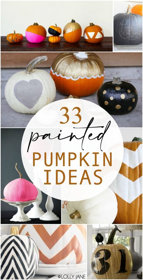 Pumpkins Painting Ideas Halloween, Happy Fall Pumpkin Painting, Painted Pumpkins Fall Decor, Painting Fall Pumpkins Ideas, Pumpkin Painting Ideas Fall Cute Easy, Painted Craft Pumpkins, Painting Craft Pumpkins, Diy Painted Pumpkins Decorating Ideas, Painted Pumpkins Thanksgiving