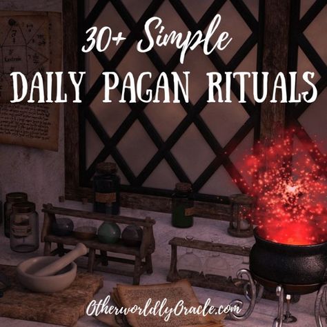 List of 30+ simple daily pagan rituals for everyday paganism Druidism Spirituality, Pagan Life, Pagan Lifestyle, Pagan Beliefs, Wiccan Rituals, Pagan Spirituality, Pagan Crafts, Pagan Rituals, Norse Pagan