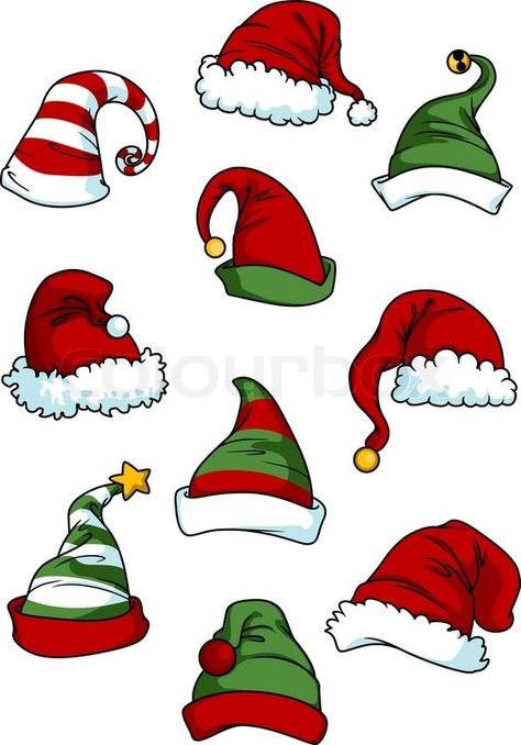 Christmas Drawings, Diy Jul, Christmas Paintings On Canvas, Christmas Hats, Christmas Doodles, Christmas Rock, Canvas Easy, Christmas Drawing, Christmas Templates