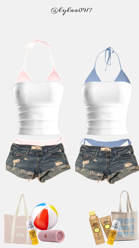 #summervibes #summervibe #summerseason #summer #vibe #vibes #clothesforsummer #clothingforsummer #tubetop #hollisterjeanshorts #jeanshorts #shorts #pinkandbluebathingsuit #bathingsuits #bikini #bikinis #pinkandbluesummercombo #summercombo #pinkbathingsuit #pinkbikini #bluebathingsuit #bluebikini Tube Top, Bathing Suit, Bathing Suits