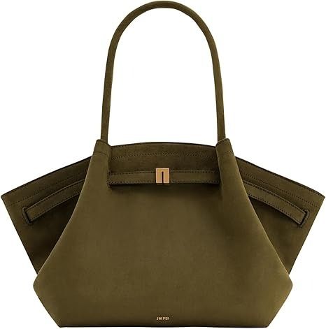 JW PEI Women's Hana Medium Faux Suede Tote Bag, Dark Olive, Medium : Amazon.ca: Clothing, Shoes & Accessories Jw Pei Hana Tote Bag, Jw Pei Bag, Jw Pei, Suede Tote Bag, Suede Tote, Bag Dark, Fashion 2024, Clothing Ideas, Fitness Inspo